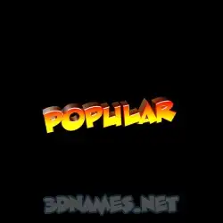 popular in Black Background style - 3D name wallpaper