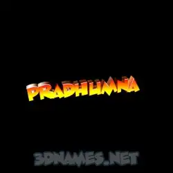 pradhumna in Black Background style - 3D name wallpaper
