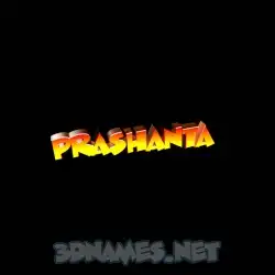 prashanta in Black Background style - 3D name wallpaper