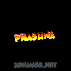 prasuna in Black Background style - 3D name wallpaper