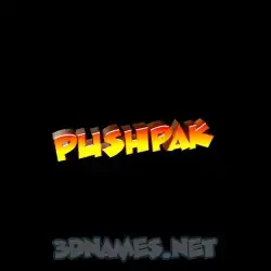 pushpak in Black Background style - 3D name wallpaper