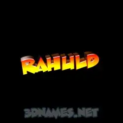 rahuld in Black Background style - 3D name wallpaper