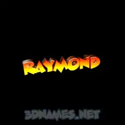 raymond in Black Background style - 3D name wallpaper