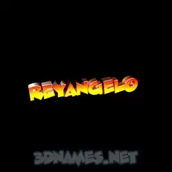 reyangelo in Black Background style - 3D name wallpaper