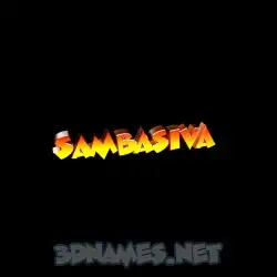 sambasiva in Black Background style - 3D name wallpaper