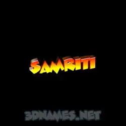 samriti in Black Background style - 3D name wallpaper