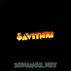 savithri in Black Background style - 3D name wallpaper