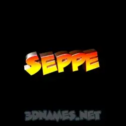 seppe in Black Background style - 3D name wallpaper