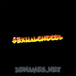 sexualchocol in Black Background style - 3D name wallpaper