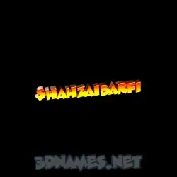 shahzaibarfi in Black Background style - 3D name wallpaper