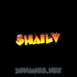 shailv in Black Background style - 3D name wallpaper