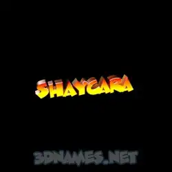 shaycara in Black Background style - 3D name wallpaper