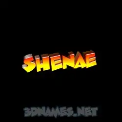 shenae in Black Background style - 3D name wallpaper