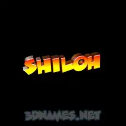 shiloh in Black Background style - 3D name wallpaper