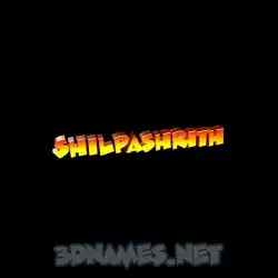 shilpashrith in Black Background style - 3D name wallpaper