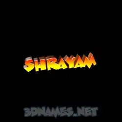shrayam in Black Background style - 3D name wallpaper