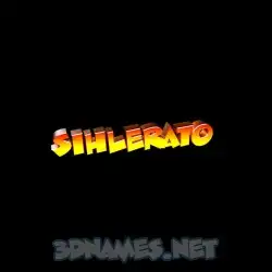 sihlerato in Black Background style - 3D name wallpaper
