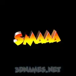 smaaa in Black Background style - 3D name wallpaper