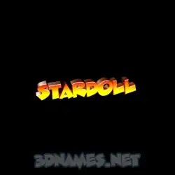 stardoll in Black Background style - 3D name wallpaper