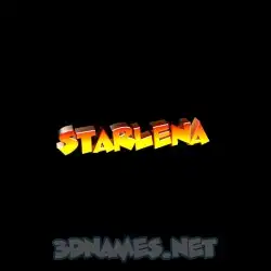starlena in Black Background style - 3D name wallpaper
