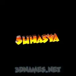 suhasya in Black Background style - 3D name wallpaper