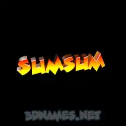sumsum in Black Background style - 3D name wallpaper