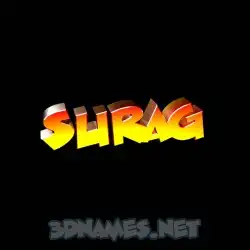 surag in Black Background style - 3D name wallpaper
