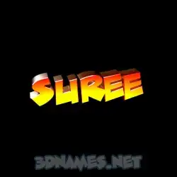 suree in Black Background style - 3D name wallpaper