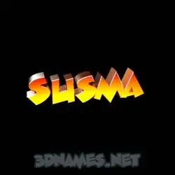 susma in Black Background style - 3D name wallpaper