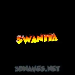 swanita in Black Background style - 3D name wallpaper
