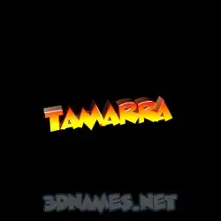 tamarra in Black Background style - 3D name wallpaper