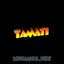tamati in Black Background style - 3D name wallpaper
