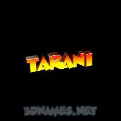 tarani in Black Background style - 3D name wallpaper