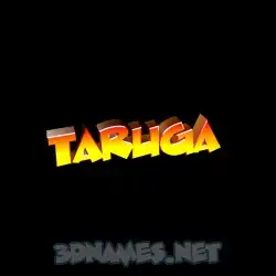 taruga in Black Background style - 3D name wallpaper