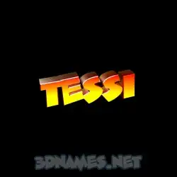 tessi in Black Background style - 3D name wallpaper