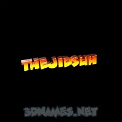 thejidsuh in Black Background style - 3D name wallpaper