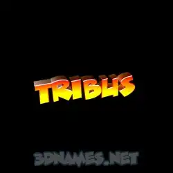 tribus in Black Background style - 3D name wallpaper