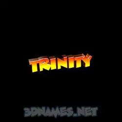 trinity in Black Background style - 3D name wallpaper