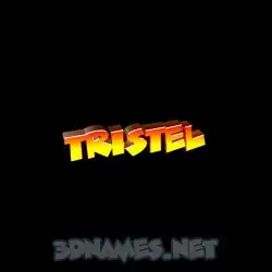tristel in Black Background style - 3D name wallpaper