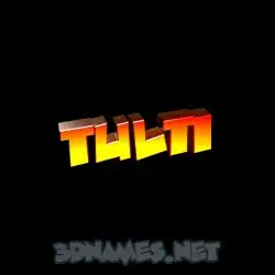 tulti in Black Background style - 3D name wallpaper