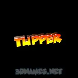 tupper in Black Background style - 3D name wallpaper