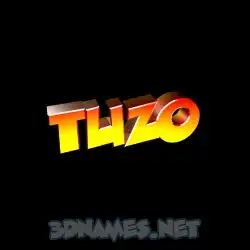 tuzo in Black Background style - 3D name wallpaper