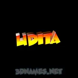 udita in Black Background style - 3D name wallpaper