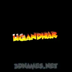 ugandhar in Black Background style - 3D name wallpaper