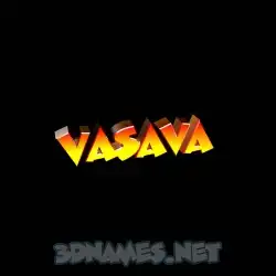 vasava in Black Background style - 3D name wallpaper