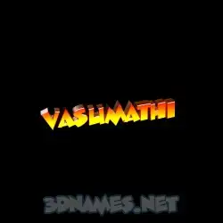 vasumathi in Black Background style - 3D name wallpaper