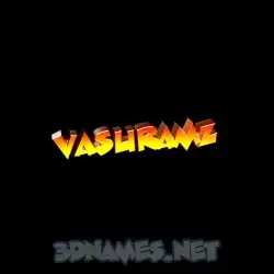 vasuramz in Black Background style - 3D name wallpaper