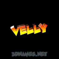 velly in Black Background style - 3D name wallpaper