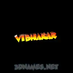 vibhakar in Black Background style - 3D name wallpaper