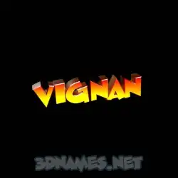 vignan in Black Background style - 3D name wallpaper